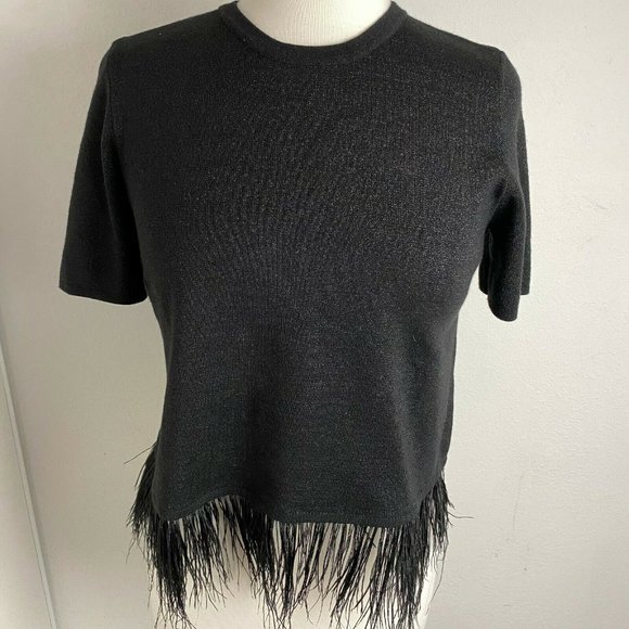 Zara Feather trim tee - Picture 3 of 4